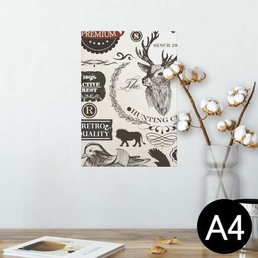 ポスター ウォールステッカー シール式ステッカー 飾り 210×297mm A4 写真 フォト 壁 インテリア おしゃれ 剥がせる wall sticker poster 006185 鹿 イラスト 英語 文字 ポスター ウォールステッカー シール式ステッカー 飾り 210×297mm A4 写真 フォト 壁 インテリア おしゃれ 剥がせる wall sticker poster 006185 鹿 イラスト 英語 文字