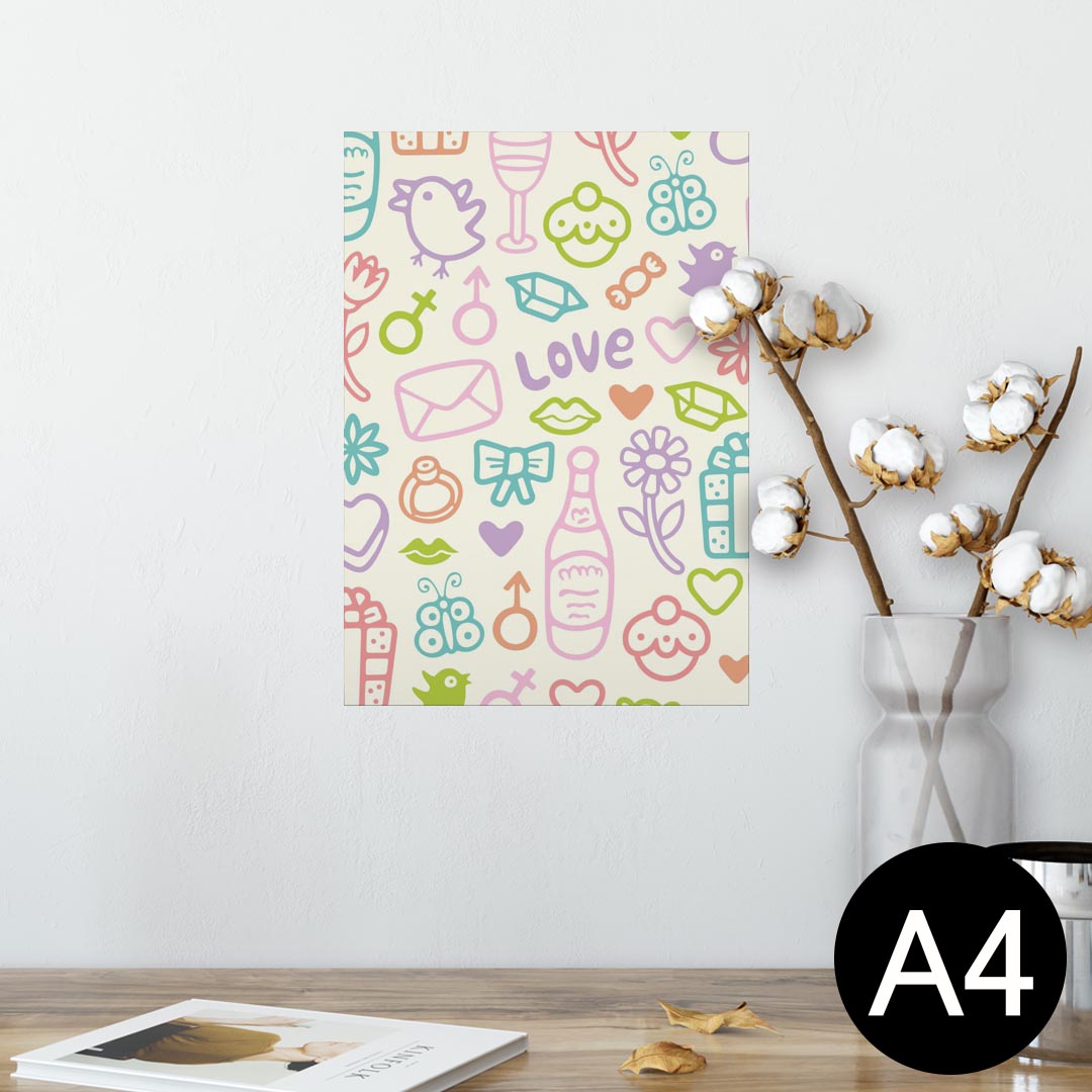 ポスター ウォールステッカー シール式ステッカー 飾り 210×297mm A4 写真 フォト 壁 インテリア おし..