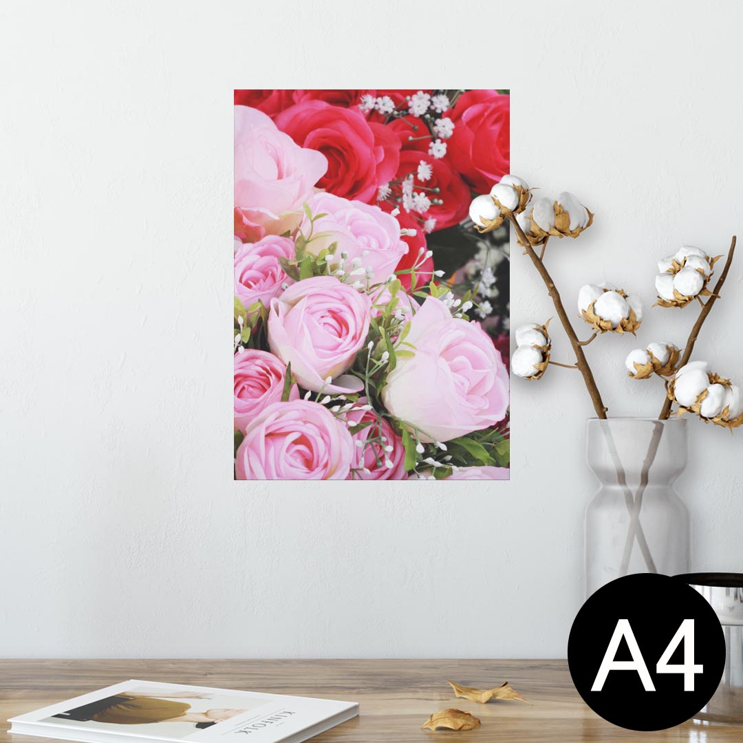 ポスター ウォールステッカー シール式ステッカー 飾り 210×297mm A4 写真 フォト 壁 インテリア おしゃれ 剥がせる wall sticker poster 006399 写真　花