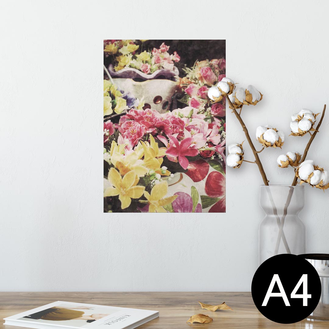 ポスター ウォールステッカー シール式ステッカー 飾り 210×297mm A4 写真 フォト 壁 インテリア おしゃれ 剥がせる wall sticker poster 006400 写真　花