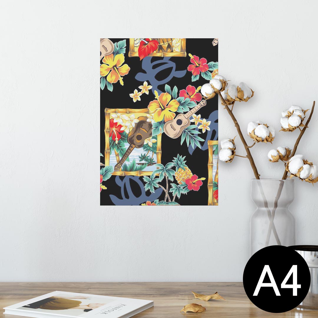 ポスター ウォールステッカー シール式ステッカー 飾り 210×297mm A4 写真 フォト 壁 インテリア おしゃれ 剥がせる wall sticker poster 006843 花　　ハワイ