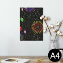ポスター ウォールステッカー シール式ステッカー 飾り 210×297mm A4 写真 フォト 壁 インテリア おしゃれ 剥がせる wall sticker poster 006975 花火 カラフル