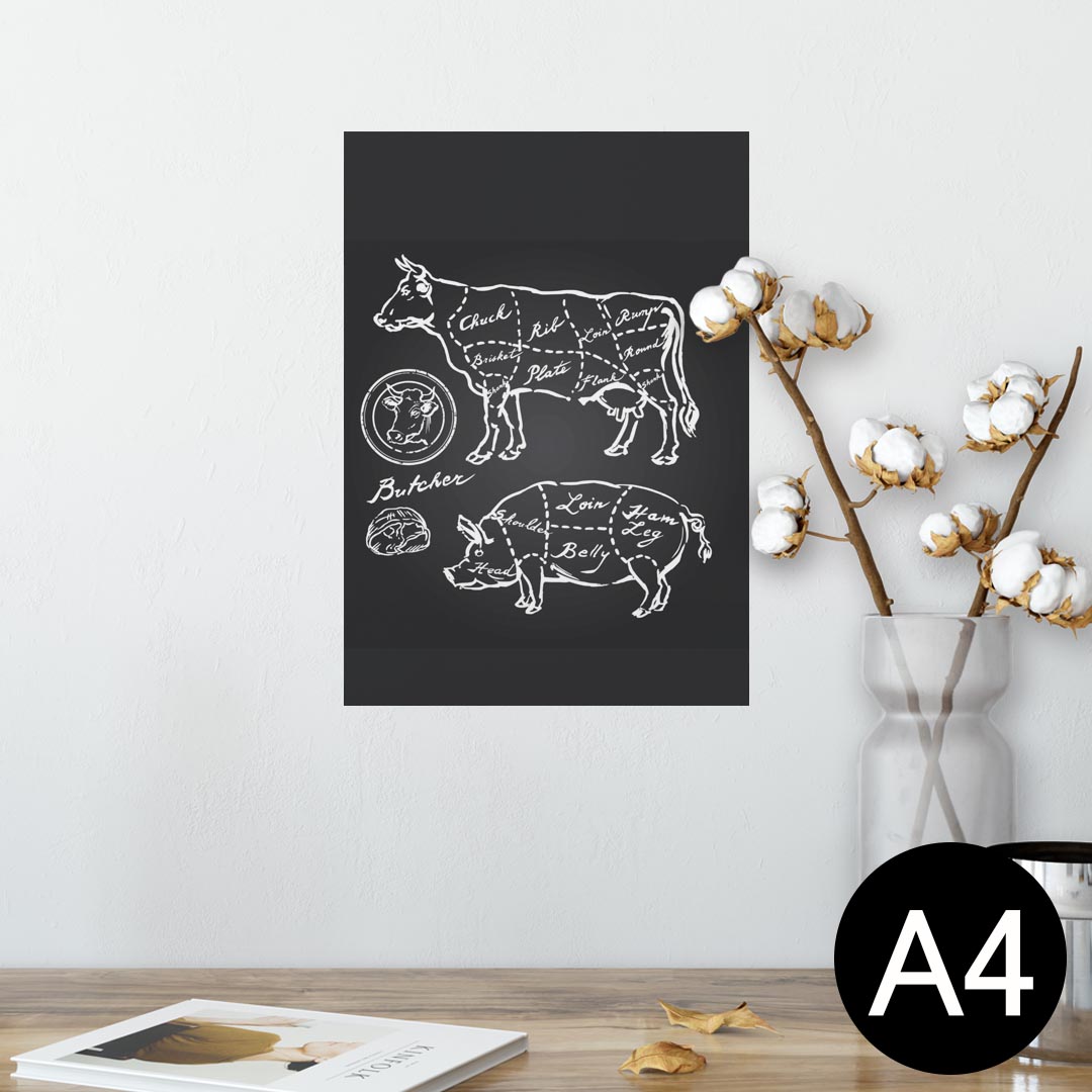 ポスター ウォールステッカー シール式ステッカー 飾り 210×297mm A4 写真 フォト 壁 インテリア おし..