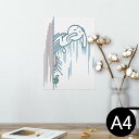ポスター ウォールステッカー シール式ステッカー 飾り 210×297mm A4 写真 フォト 壁 インテリア おしゃれ 剥がせる wall sticker poster 008928 うさぎ 亀 イラスト