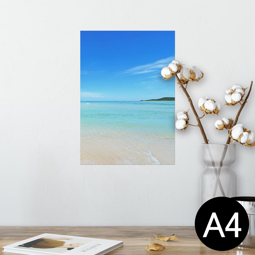 ポスター ウォールステッカー シール式ステッカー 飾り 210×297mm A4 写真 フォト 壁 インテリア おしゃれ 剥がせる wall sticker poster 009637 風景　海　空　写真のサムネイル