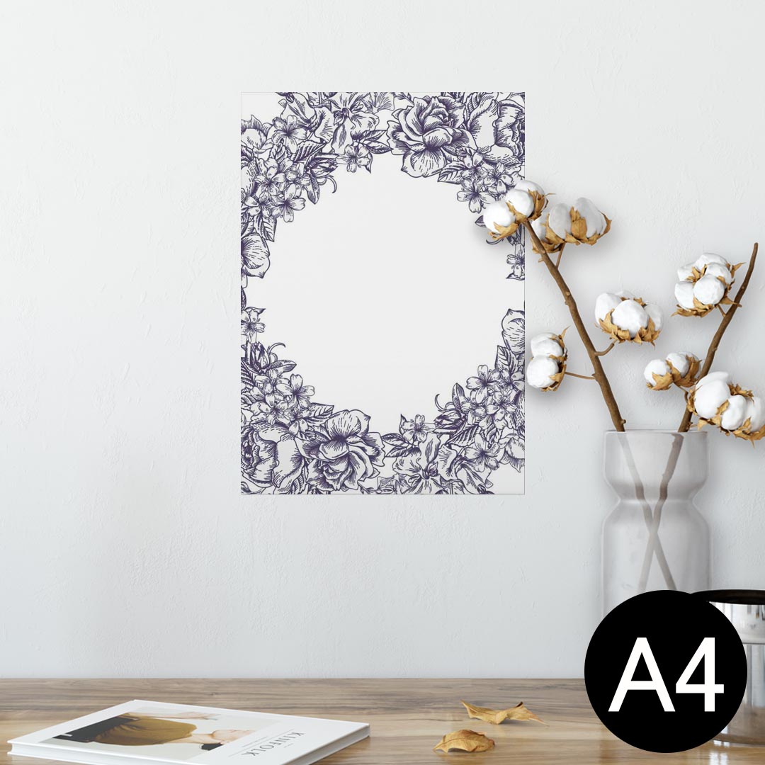 ポスター ウォールステッカー シール式ステッカー 飾り 210×297mm A4 写真 フォト 壁 インテリア おしゃれ 剥がせる wall sticker poster 009661 リース アンティーク