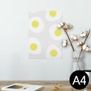 ポスター ウォールステッカー シール式ステッカー 飾り 210×297mm A4 写真 フォト 壁 インテリア おしゃれ 剥がせる wall sticker poster 011016 たまご 食べ物 模様