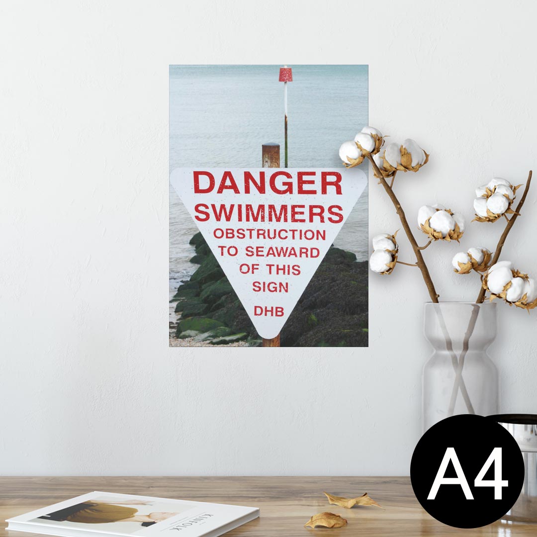 ポスター ウォールステッカー シール式ステッカー 飾り 210×297mm A4 写真 フォト 壁 インテリア おしゃれ 剥がせる wall sticker poster 011117 英語　写真　文字