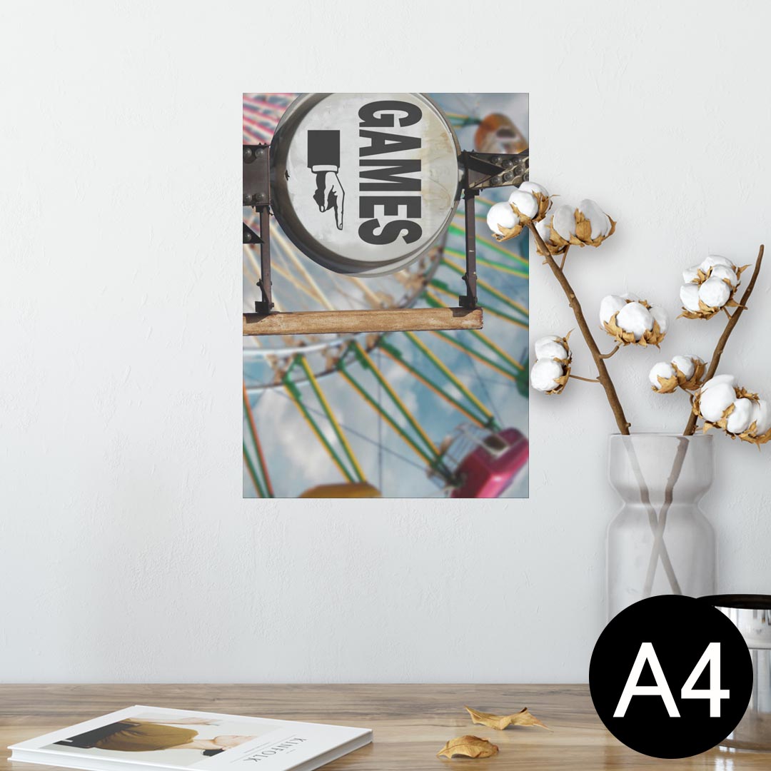 ポスター ウォールステッカー シール式ステッカー 飾り 210×297mm A4 写真 フォト 壁 インテリア おしゃれ 剥がせる wall sticker poster 011175 看板　英語　ビンテージ