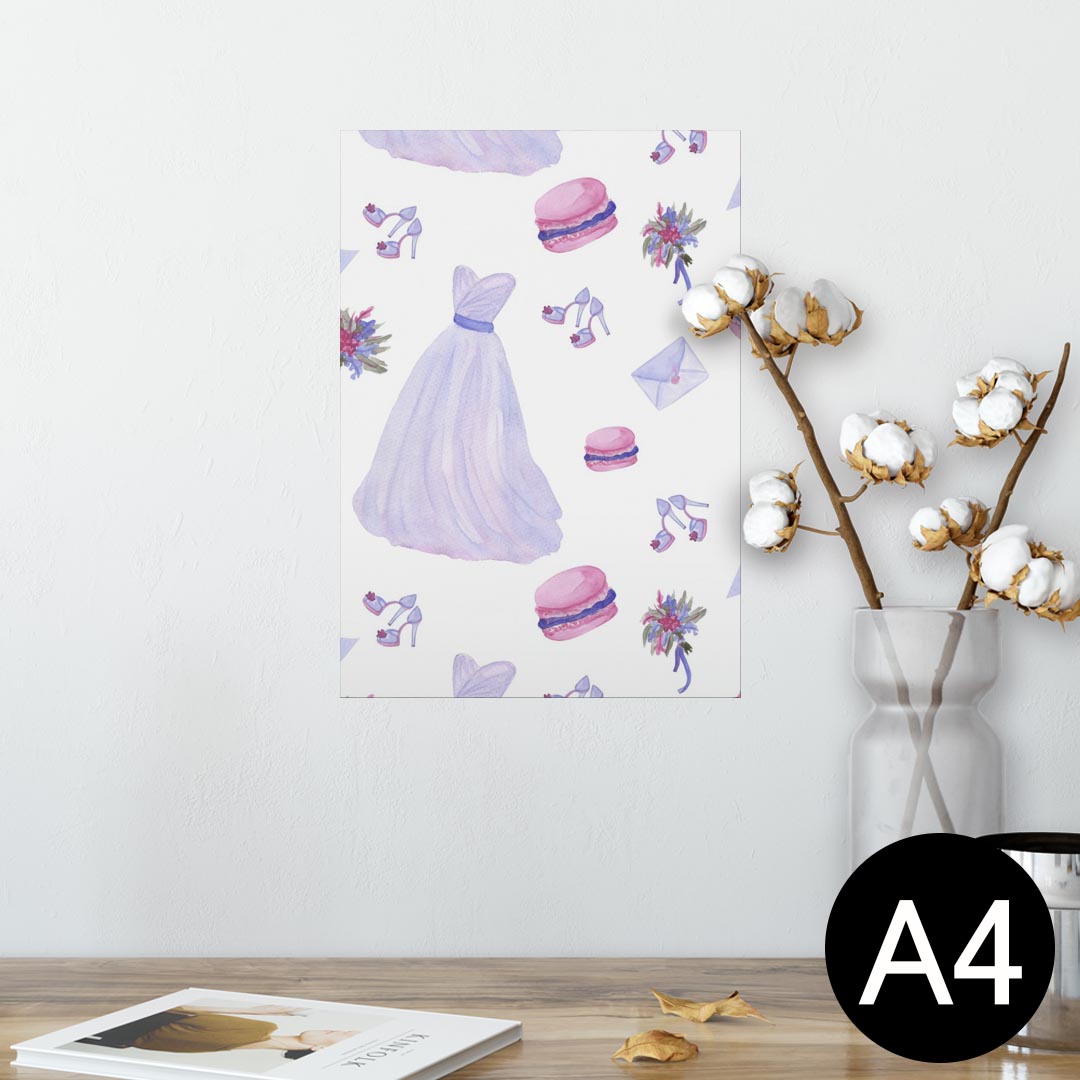 ポスター ウォールステッカー シール式ステッカー 飾り 210×297mm A4 写真 フォト 壁 インテリア おしゃれ 剥がせる wall sticker poster 011413 おしゃれ ファッション マカロン