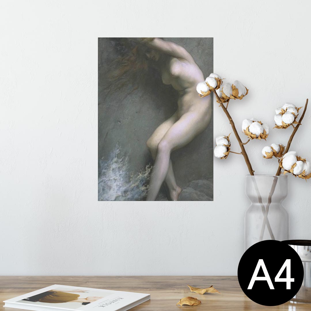 ポスター ウォールステッカー シール式ステッカー 飾り 210×297mm A4 写真 フォト 壁 インテリア おしゃれ 剥がせる wall sticker poster 011458 イラスト　人物　絵画