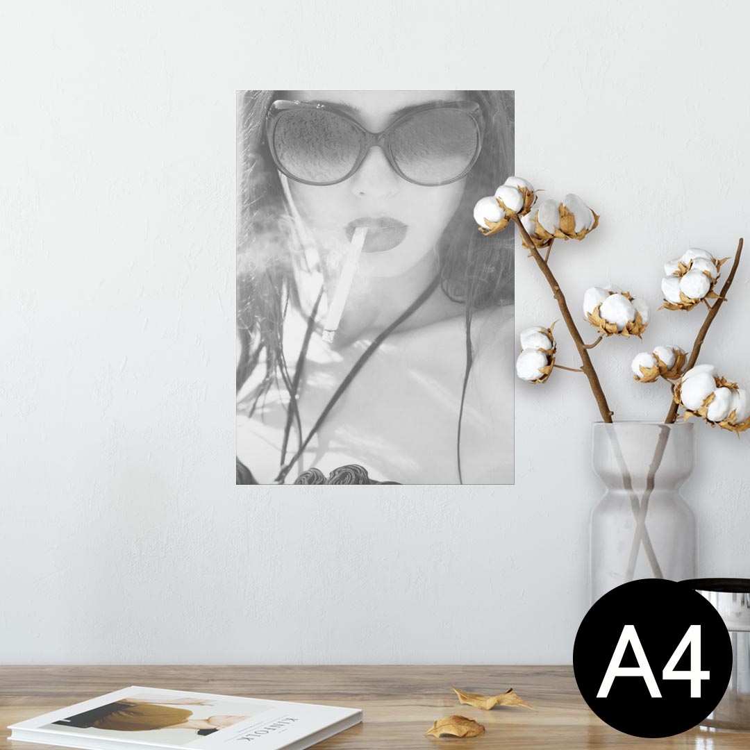 ポスター ウォールステッカー シール式ステッカー 飾り 210×297mm A4 写真 フォト 壁 インテリア おしゃれ 剥がせる wall sticker poster 011547 おしゃれ　女性(3)