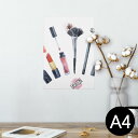 ポスター ウォールステッカー シール式ステッカー 飾り 210×297mm A4 写真 フォト 壁 インテリア おしゃれ 剥がせる wall sticker poster 012981 おしゃれ リップ マニキュア