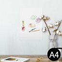ポスター ウォールステッカー シール式ステッカー 飾り 210×297mm A4 写真 フォト 壁 インテリア おしゃれ 剥がせる wall sticker poster 013306 メイク おしゃれ マニキュア