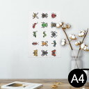 ポスター ウォールステッカー シール式ステッカー 飾り 210×297mm A4 写真 フォト 壁 インテリア おしゃれ 剥がせる wall sticker poster 013485 虫 昆虫 テントウムシ