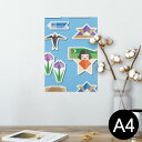 ポスター ウォールステッカー シール式ステッカー 飾り 210×297mm A4 写真 フォト 壁 インテリア おしゃれ 剥がせる wall sticker p...
