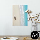 ポスター ウォールステッカー シール式ステッカー 飾り 210×297mm A4 写真 フォト 壁 インテリア おしゃれ 剥がせる wall sticker poster 014963 風景 自然 背景 海 海岸