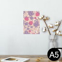 ポスター ウォールステッカー シール式ステッカー 飾り 148×210mm A5 写真 フォト 壁 インテリア おしゃれ 剥がせる wall sticker poster 000243 苺 いちご 赤 果物(3)