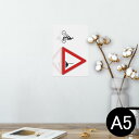 ポスター ウォールステッカー シール式ステッカー 飾り 148×210mm A5 写真 フォト 壁 インテリア おしゃれ 剥がせる wall sticker poster 001025 標識 自転車