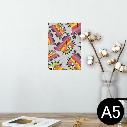 ポスター ウォールステッカー シール式ステッカー 飾り 148×210mm A5 写真 フォト 壁 インテリア おしゃれ 剥がせる wall sticker poster 001113 モンスター カラフル ポスター ウォールステッカー シール式ステッカー 飾り 148×210mm A5 写真 フォト 壁 インテリア おしゃれ 剥がせる wall sticker poster 001113 モンスター カラフル
