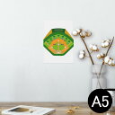 ポスター ウォールステッカー シール式ステッカー 飾り 148×210mm A5 写真 フォト 壁 インテリア おしゃれ 剥がせる wall sticker poster 001132 野球 おもちゃ
