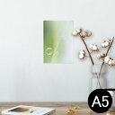 ポスター ウォールステッカー シール式ステッカー 飾り 148×210mm A5 写真 フォト 壁 インテリア おしゃれ 剥がせる wall sticker poster 001802 しゃぼん玉 緑