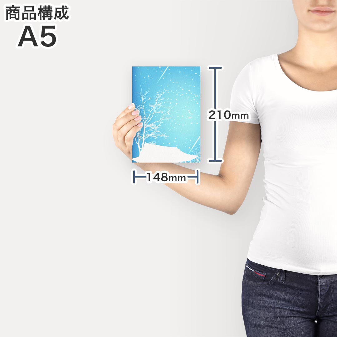 ポスター ウォールステッカー シール式ステッカー 飾り 148×210mm A5 写真 フォト 壁 インテリア おしゃれ 剥がせる wall sticker poster 001492 雪　冬