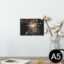 ポスター ウォールステッカー シール式ステッカー 飾り 148×210mm A5 写真 フォト 壁 インテリア おしゃれ 剥がせる wall sticker poster 023100 花火 写真
