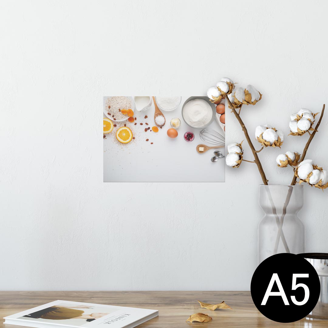 楽天kabeコレポスター ウォールステッカー シール式ステッカー 飾り 148×210mm A5 写真 フォト 壁 インテリア おしゃれ 剥がせる wall sticker poster 023163 食べ物　写真　お菓子