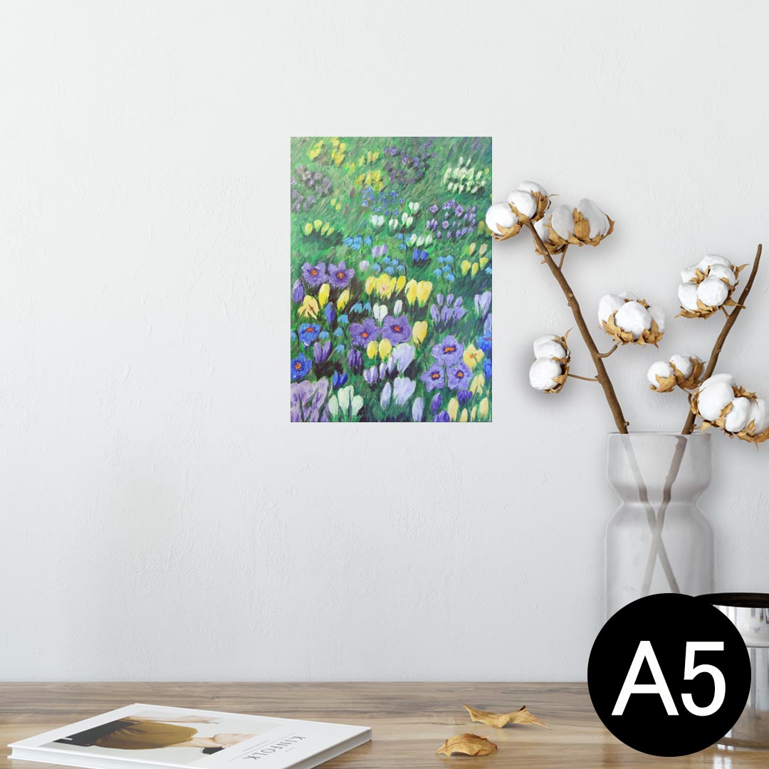 ポスター ウォールステッカー シール式ステッカー 飾り 148×210mm A5 写真 フォト 壁 インテリア おしゃれ 剥がせる wall sticker poster 023174 花 フラワー イラスト
