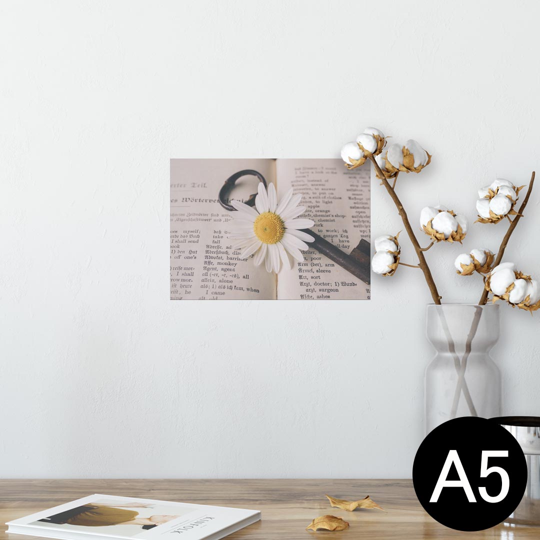 ポスター ウォールステッカー シール式ステッカー 飾り 148×210mm A5 写真 フォト 壁 インテリア おしゃれ 剥がせる wall sticker poster 023479 花　フラワー