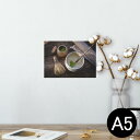 ポスター ウォールステッカー シール式ステッカー 飾り 148×210mm A5 写真 フォト 壁 インテリア おしゃれ 剥がせる wall sticker poster 023557 お茶 抹茶 茶道 日本 和