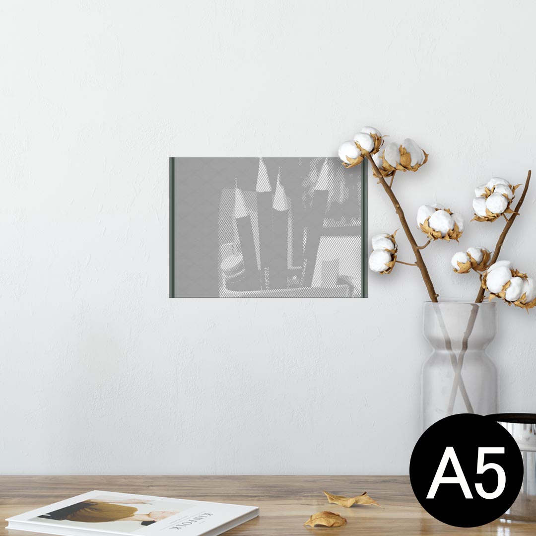 ポスター ウォールステッカー シール式ステッカー 飾り 148×210mm A5 写真 フォト 壁 インテリア おしゃれ 剥がせる wall sticker poster 023660 鉛筆　モノクロ