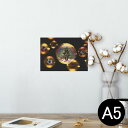 ポスター ウォールステッカー シール式ステッカー 飾り 148×210mm A5 写真 フォト 壁 インテリア おしゃれ 剥がせる wall sticker poster 025958 クリスマス 星 スター シャボン玉