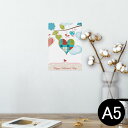 ポスター ウォールステッカー シール式ステッカー 飾り 148×210mm A5 写真 フォト 壁 インテリア おしゃれ 剥がせる wall sticker poster 005285 鳥 花 バレンタイン