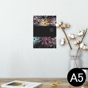 ポスター ウォールステッカー シール式ステッカー 飾り 148×210mm A5 写真 フォト 壁 インテリア おしゃれ 剥がせる wall sticker poster 005387 カラフル 花火 黒
