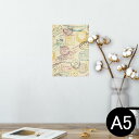 ポスター ウォールステッカー シール式ステッカー 飾り 148×210mm A5 写真 フォト 壁 インテリア おしゃれ 剥がせる wall sticker poster 006029 英語 文字 スタンプ(3)