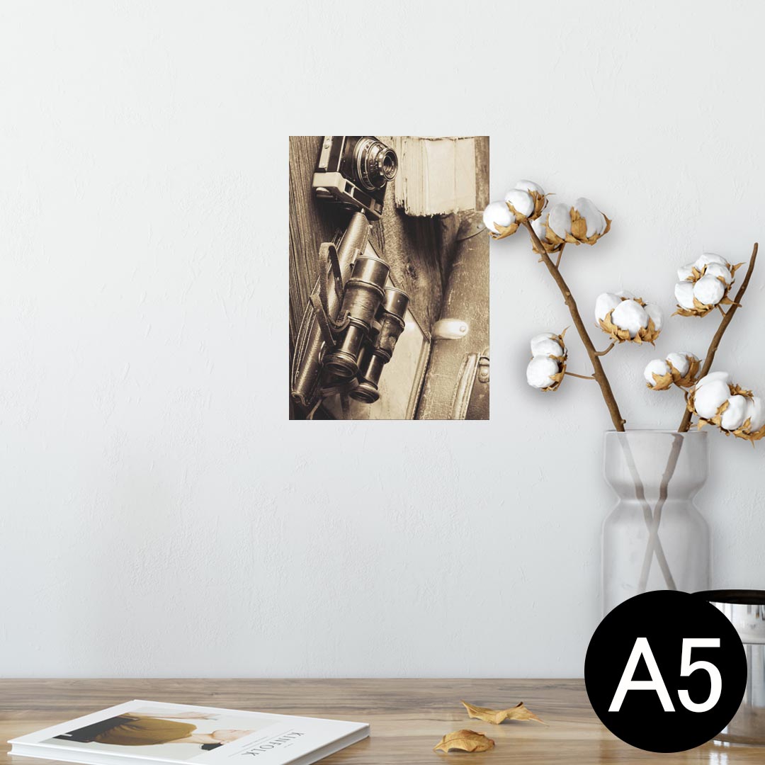ポスター ウォールステッカー シール式ステッカー 飾り 148×210mm A5 写真 フォト 壁 インテリア おしゃれ 剥がせる wall sticker poster 008823 写真 カメラ カバン アンティーク
