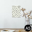 ポスター ウォールステッカー シール式ステッカー 飾り 148×210mm A5 写真 フォト 壁 インテリア おしゃれ 剥がせる wall sticker poster 010798 白 黒 ダイヤ(3)