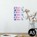 ポスター ウォールステッカー シール式ステッカー 飾り 148×210mm A5 写真 フォト 壁 インテリア おしゃれ 剥がせる wall sticker poster 012804 水玉 シャボン玉 水彩