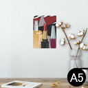 ポスター ウォールステッカー シール式ステッカー 飾り 148×210mm A5 写真 フォト 壁 インテリア おしゃれ 剥がせる wall sticker poster 012977 おしゃれ リップ マニキュア