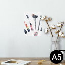 ポスター ウォールステッカー シール式ステッカー 飾り 148×210mm A5 写真 フォト 壁 インテリア おしゃれ 剥がせる wall sticker poster 012981 おしゃれ リップ マニキュア
