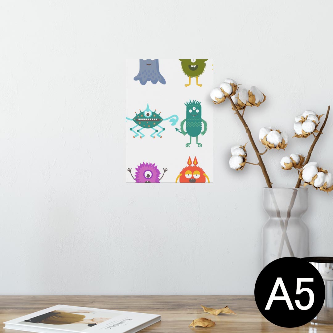 ポスター ウォールステッカー シール式ステッカー 飾り 148×210mm A5 写真 フォト 壁 インテリア おしゃれ 剥がせる wall sticker poster 013165 宇宙　宇宙人
