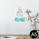 ポスター ウォールステッカー シール式ステッカー 飾り 148×210mm A5 写真 フォト 壁 インテリア おしゃれ 剥がせる wall sticker poster 014200 海 船 英語(3)