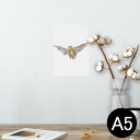 ポスター ウォールステッカー シール式ステッカー 飾り 148×210mm A5 写真 フォト 壁 インテリア おしゃれ 剥がせる wall sticker poster 014710 ハロウィン コウモリ(3)