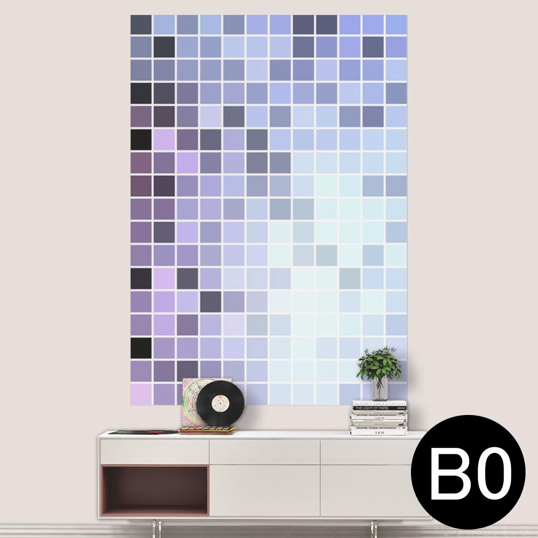 ポステッカー ポスター ウォールステッカー シール式ステッカー 飾り 1030mm×1456mm B0 写真 フォト 壁 インテリア おしゃれ 剥がせる wall sticker poster 000803 ミラー　四角