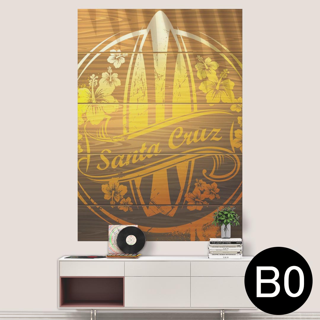 ポステッカー ポスター ウォールステッカー シール式ステッカー 飾り 1030mm×1456mm B0 写真 フォト 壁 インテリア おしゃれ 剥がせる wall sticker poster 001230 サーフィン　ハワイ