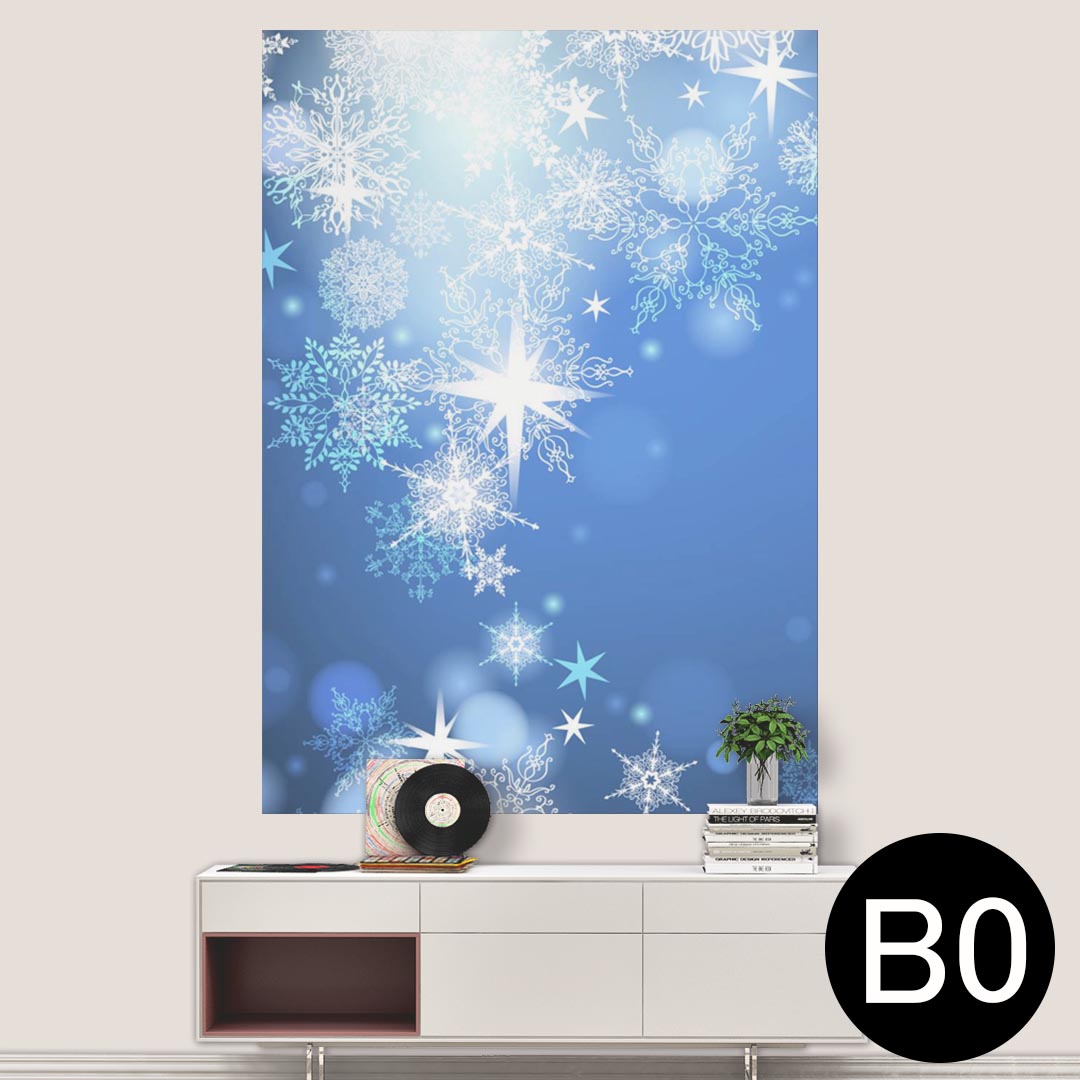 ポステッカー ポスター ウォールステッカー シール式ステッカー 飾り 1030mm×1456mm B0 写真 フォト 壁 インテリア おしゃれ 剥がせる wall sticker poster 001514 冬　雪