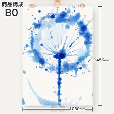 ポステッカー ポスター ウォールステッカー シール式ステッカー 飾り 1030mm×1456mm B0 写真 フォト 壁 インテリア おしゃれ 剥がせる wall sticker poster 006604 青　ブルー