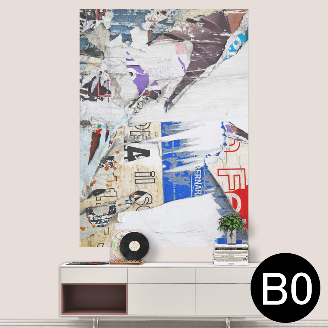 ポステッカー ポスター ウォールステッカー シール式ステッカー 飾り 1030mm×1456mm B0 写真 フォト 壁 インテリア おしゃれ 剥がせる wall sticker poster 002504 英語　文字　ポスター